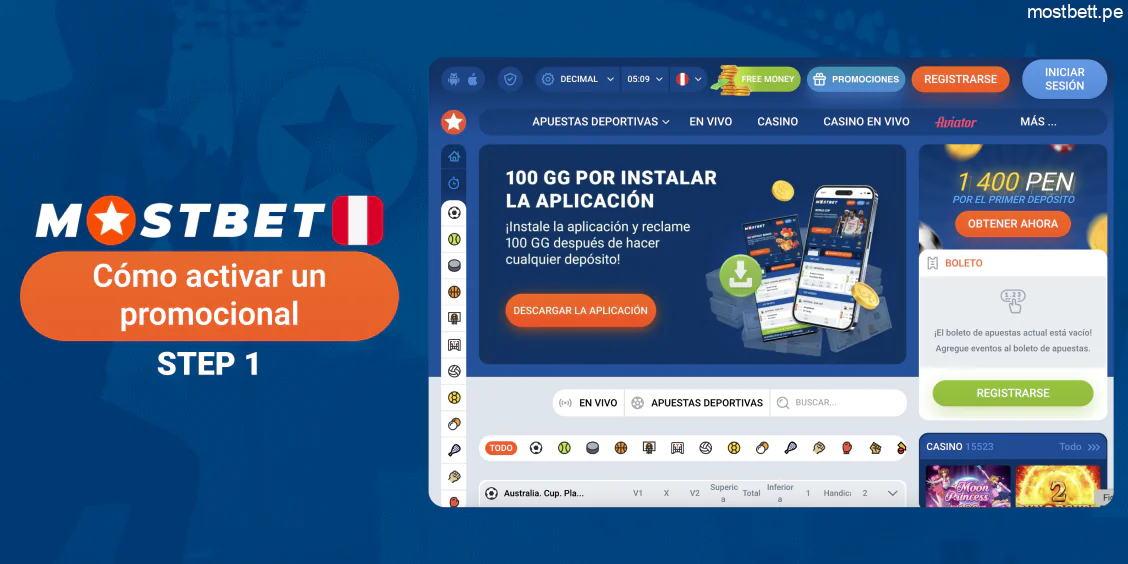 Abre el sitio web o ap