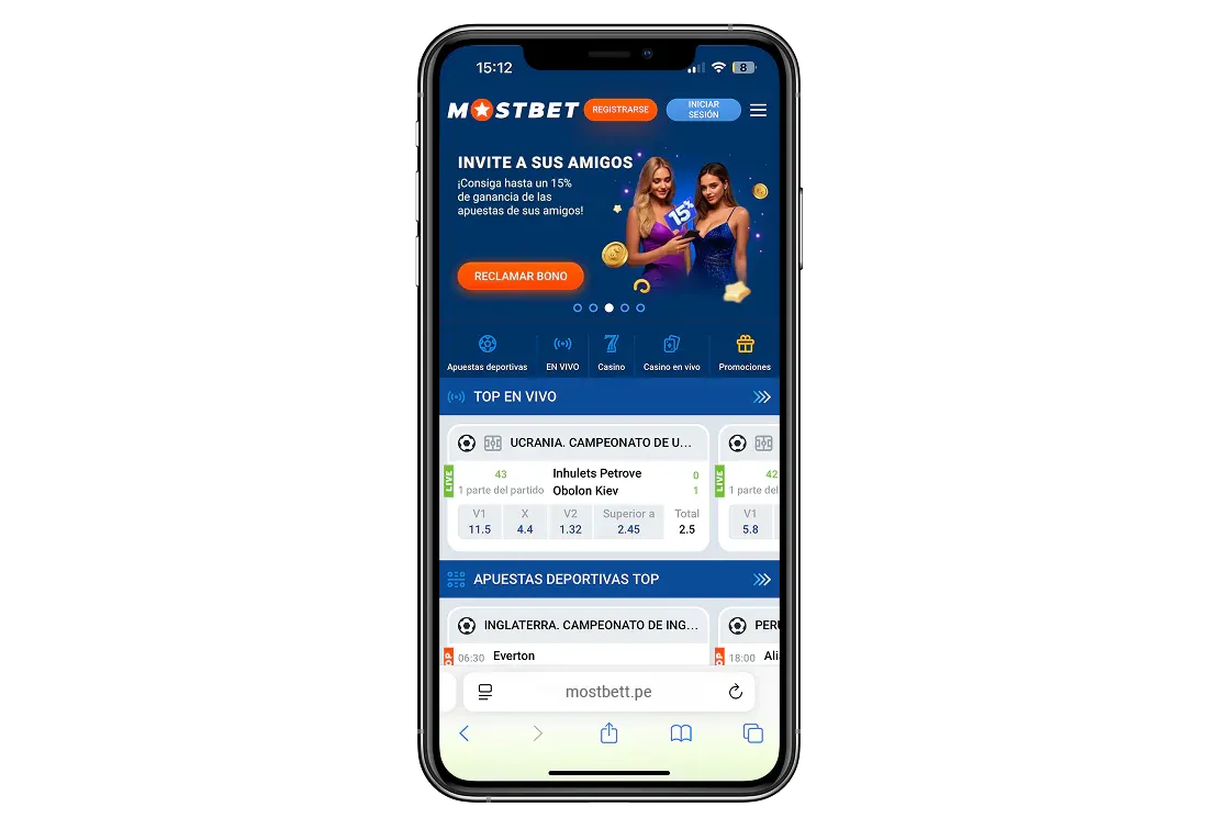 Visita el sitio web de Mostbet